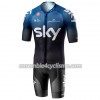 Tenue Maillot + Cuissard à Bretelles 2019 Team Sky N001